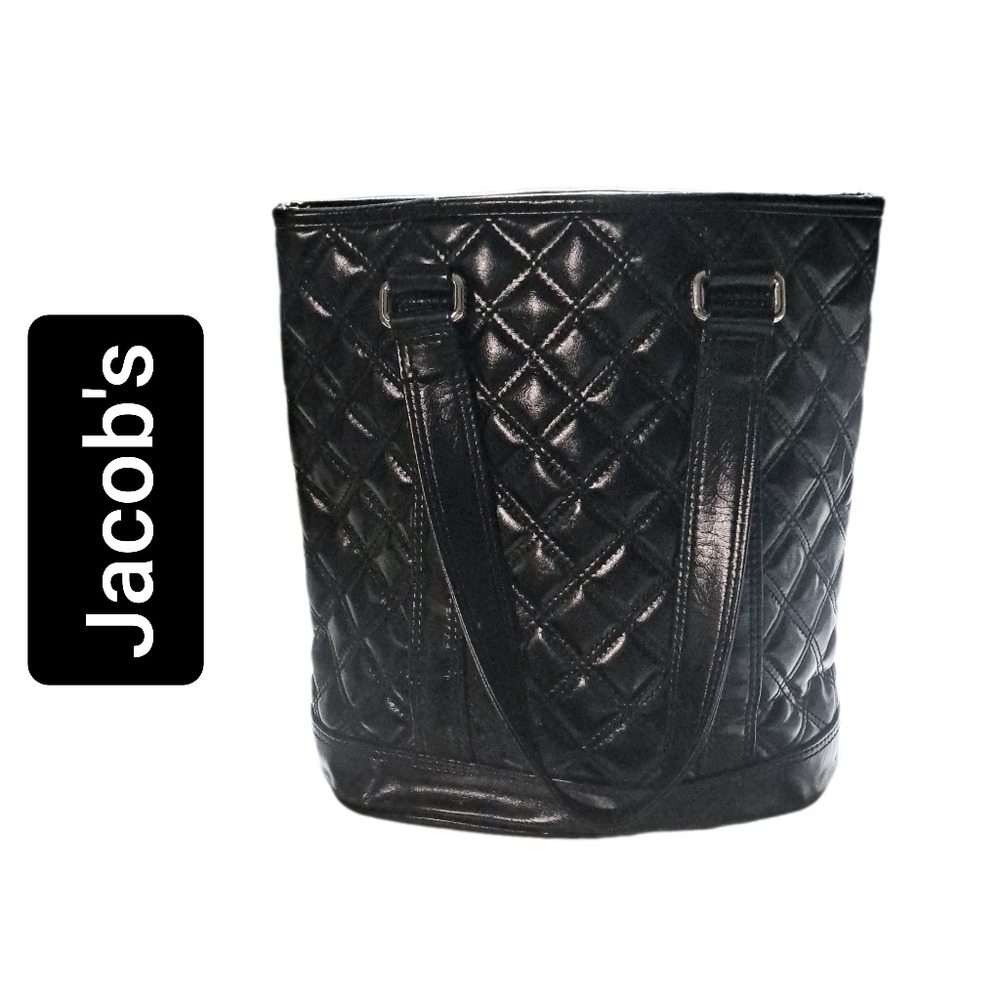Jacob's ~ Black PU Tote Bag